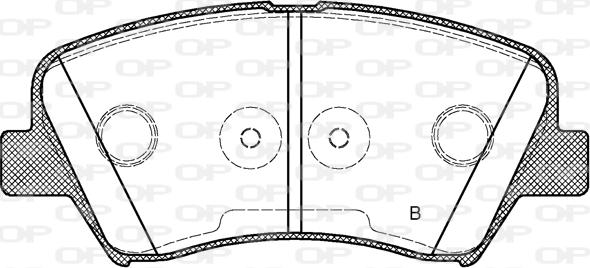 Open Parts BPA1412.32 - Əyləc altlığı dəsti, əyləc diski furqanavto.az