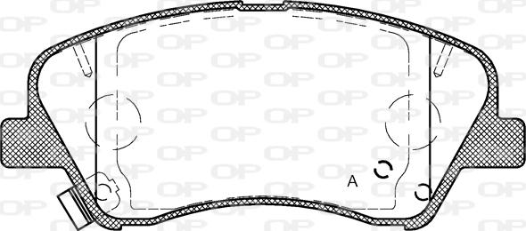 Open Parts BPA1488.12 - Əyləc altlığı dəsti, əyləc diski furqanavto.az