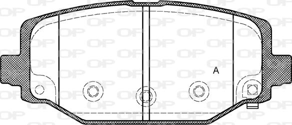 Open Parts BPA1483.04 - Əyləc altlığı dəsti, əyləc diski furqanavto.az