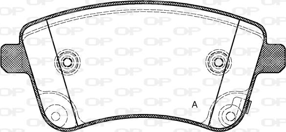 Open Parts BPA1435.02 - Əyləc altlığı dəsti, əyləc diski furqanavto.az