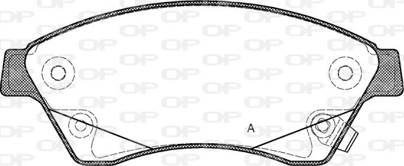 Open Parts BPA1431.12 - Əyləc altlığı dəsti, əyləc diski furqanavto.az