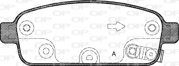 Open Parts BPA1432.02 - Əyləc altlığı dəsti, əyləc diski furqanavto.az