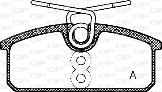 Open Parts BPA1424.00 - Əyləc altlığı dəsti, əyləc diski furqanavto.az