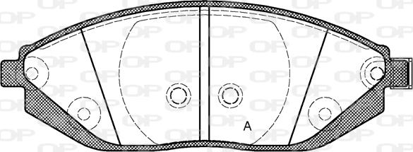 Open Parts BPA1472.02 - Əyləc altlığı dəsti, əyləc diski furqanavto.az