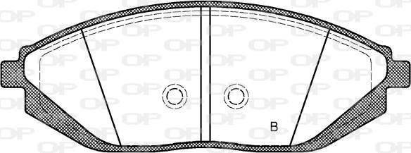 Open Parts BPA1472.02 - Əyləc altlığı dəsti, əyləc diski furqanavto.az