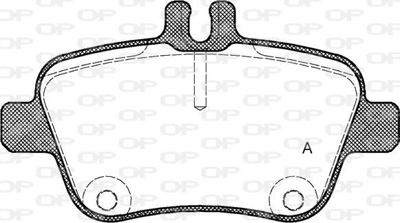 Open Parts BPA1477.00 - Əyləc altlığı dəsti, əyləc diski furqanavto.az