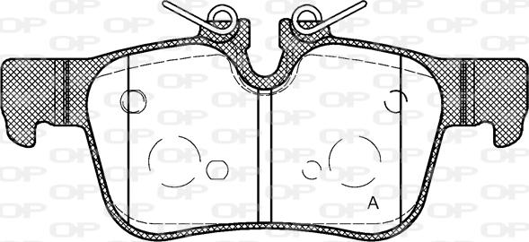 Open Parts BPA1551.10 - Əyləc altlığı dəsti, əyləc diski furqanavto.az