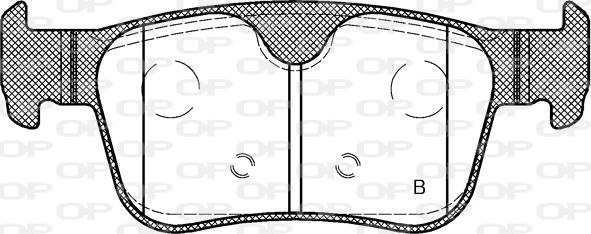 Open Parts BPA1551.10 - Əyləc altlığı dəsti, əyləc diski furqanavto.az