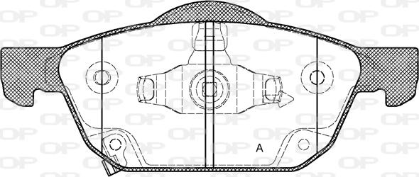 Open Parts BPA1552.02 - Əyləc altlığı dəsti, əyləc diski furqanavto.az