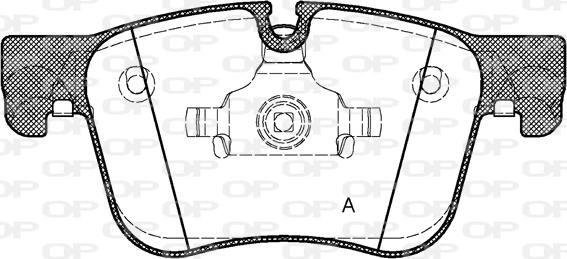 Open Parts BPA1560.00 - Əyləc altlığı dəsti, əyləc diski furqanavto.az