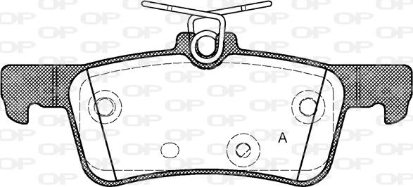 Open Parts BPA1563.10 - Əyləc altlığı dəsti, əyləc diski furqanavto.az