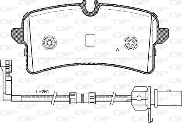 Open Parts BPA1505.12 - Əyləc altlığı dəsti, əyləc diski furqanavto.az