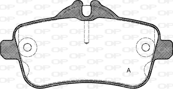 Open Parts BPA1503.00 - Əyləc altlığı dəsti, əyləc diski furqanavto.az