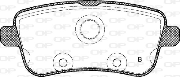 Open Parts BPA1503.00 - Əyləc altlığı dəsti, əyləc diski furqanavto.az
