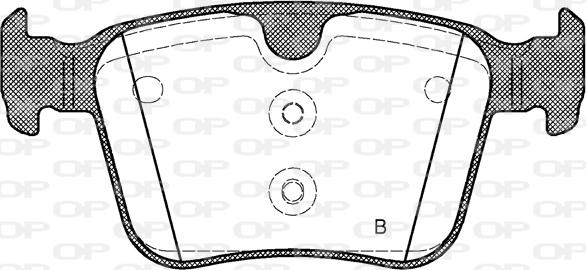 Open Parts BPA1516.40 - Əyləc altlığı dəsti, əyləc diski furqanavto.az