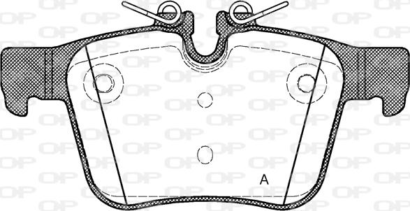 Open Parts BPA1516.40 - Əyləc altlığı dəsti, əyləc diski furqanavto.az