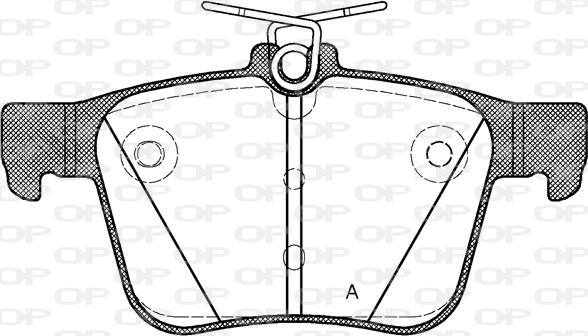 Open Parts BPA1516.10 - Əyləc altlığı dəsti, əyləc diski furqanavto.az