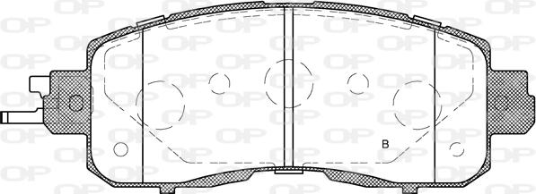 Open Parts BPA1517.04 - Əyləc altlığı dəsti, əyləc diski furqanavto.az