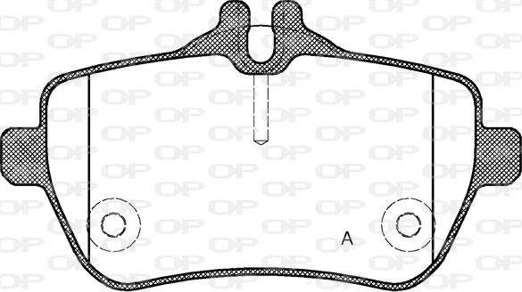 Open Parts BPA1535.00 - Əyləc altlığı dəsti, əyləc diski furqanavto.az