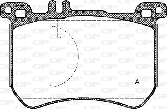 Open Parts BPA1533.00 - Əyləc altlığı dəsti, əyləc diski furqanavto.az