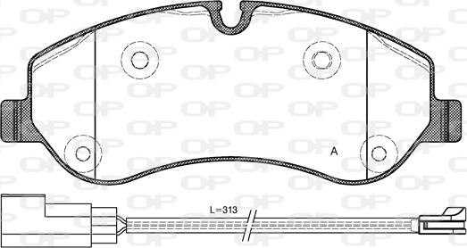 Open Parts BPA1520.02 - Əyləc altlığı dəsti, əyləc diski furqanavto.az