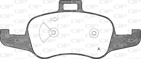 Open Parts BPA1653.00 - Əyləc altlığı dəsti, əyləc diski furqanavto.az