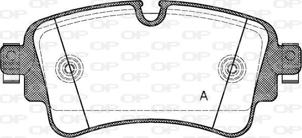 Open Parts BPA1669.08 - Əyləc altlığı dəsti, əyləc diski furqanavto.az