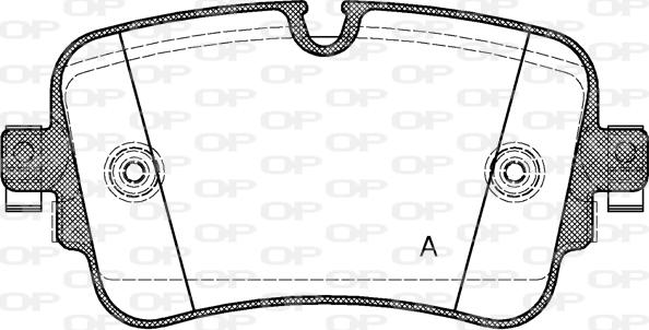 Open Parts BPA1668.08 - Əyləc altlığı dəsti, əyləc diski furqanavto.az