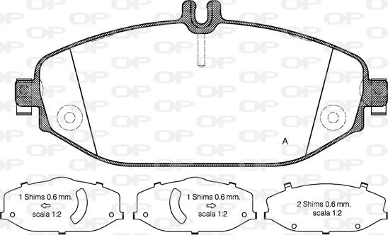 Open Parts BPA1618.00 - Əyləc altlığı dəsti, əyləc diski furqanavto.az