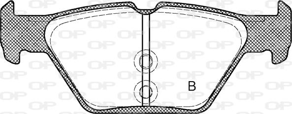 Open Parts BPA1638.02 - Əyləc altlığı dəsti, əyləc diski furqanavto.az