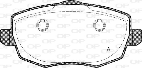 Open Parts BPA1099.00 - Əyləc altlığı dəsti, əyləc diski furqanavto.az