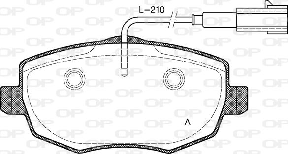 Open Parts BPA1099.01 - Əyləc altlığı dəsti, əyləc diski furqanavto.az