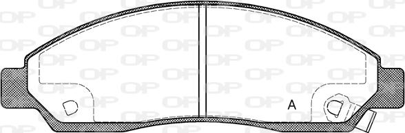 Open Parts BPA1098.14 - Əyləc altlığı dəsti, əyləc diski furqanavto.az