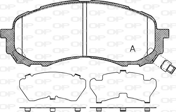 Open Parts BPA1081.11 - Əyləc altlığı dəsti, əyləc diski furqanavto.az