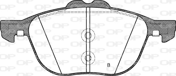 Open Parts BPA1082.50 - Əyləc altlığı dəsti, əyləc diski furqanavto.az