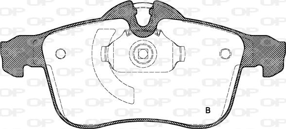 Open Parts BPA1036.02 - Əyləc altlığı dəsti, əyləc diski furqanavto.az