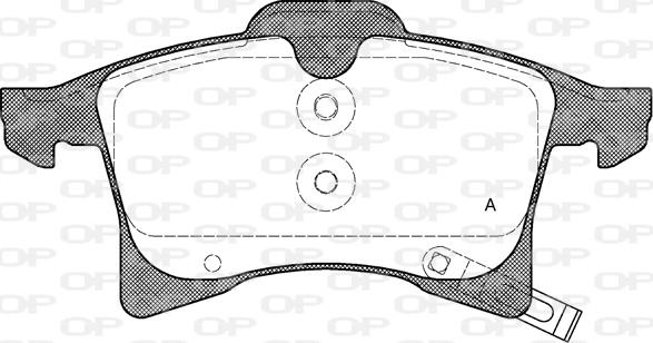 Open Parts BPA1036.02 - Əyləc altlığı dəsti, əyləc diski furqanavto.az