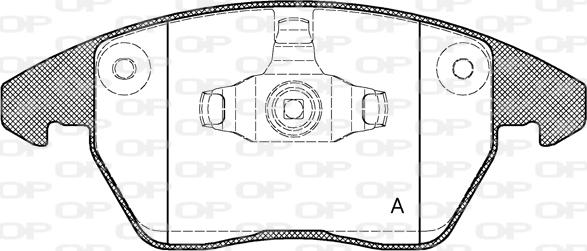 Open Parts BPA1030.10 - Əyləc altlığı dəsti, əyləc diski furqanavto.az