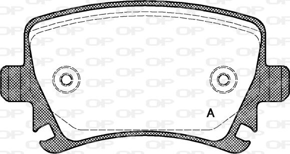 Open Parts BPA1031.00 - Əyləc altlığı dəsti, əyləc diski furqanavto.az