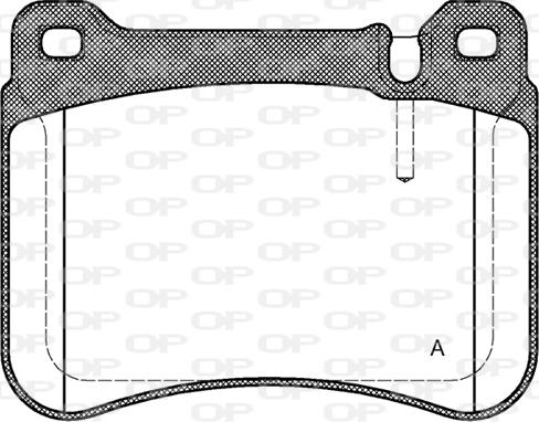 Open Parts BPA1193.00 - Əyləc altlığı dəsti, əyləc diski furqanavto.az