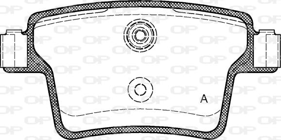 Open Parts BPA1149.10 - Əyləc altlığı dəsti, əyləc diski furqanavto.az