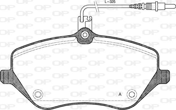 Open Parts BPA1101.04 - Əyləc altlığı dəsti, əyləc diski furqanavto.az