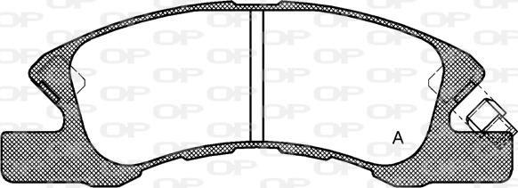 Open Parts BPA1111.02 - Əyləc altlığı dəsti, əyləc diski furqanavto.az