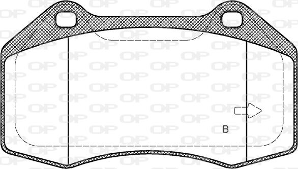 Open Parts BPA1113.22 - Əyləc altlığı dəsti, əyləc diski furqanavto.az