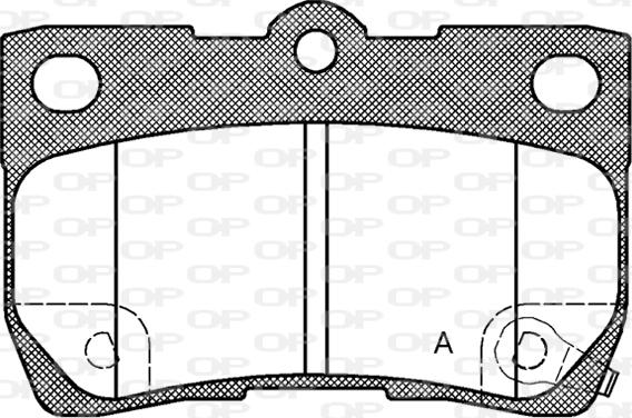 Open Parts BPA1181.02 - Əyləc altlığı dəsti, əyləc diski furqanavto.az