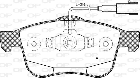 Open Parts BPA1183.12 - Əyləc altlığı dəsti, əyləc diski furqanavto.az