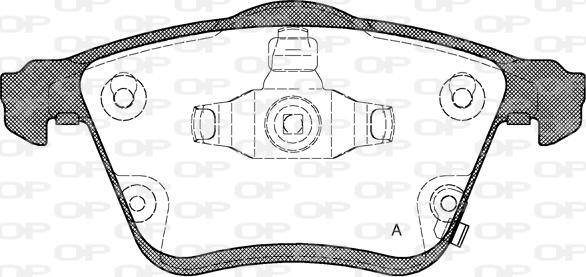 Open Parts BPA1182.02 - Əyləc altlığı dəsti, əyləc diski furqanavto.az