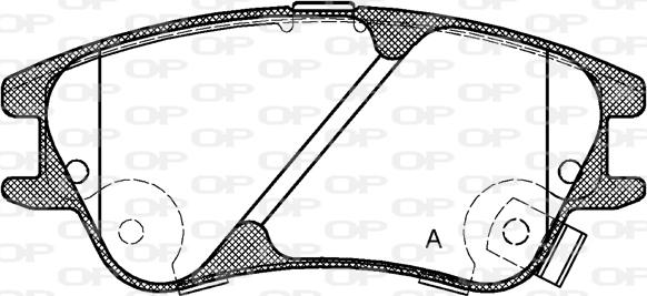 Open Parts BPA1139.02 - Əyləc altlığı dəsti, əyləc diski furqanavto.az