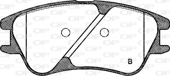 Open Parts BPA1139.02 - Əyləc altlığı dəsti, əyləc diski furqanavto.az