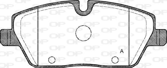 Open Parts BPA1131.00 - Əyləc altlığı dəsti, əyləc diski furqanavto.az